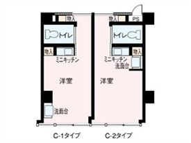 神奈川県小田原市の高齢者住宅 箱根の麓にある有料老人ホーム長寿園 居室タイプ C-1・2・3・6・7